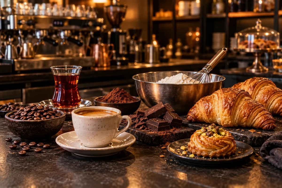 Kahve, çay ve pastacılık ürünleri